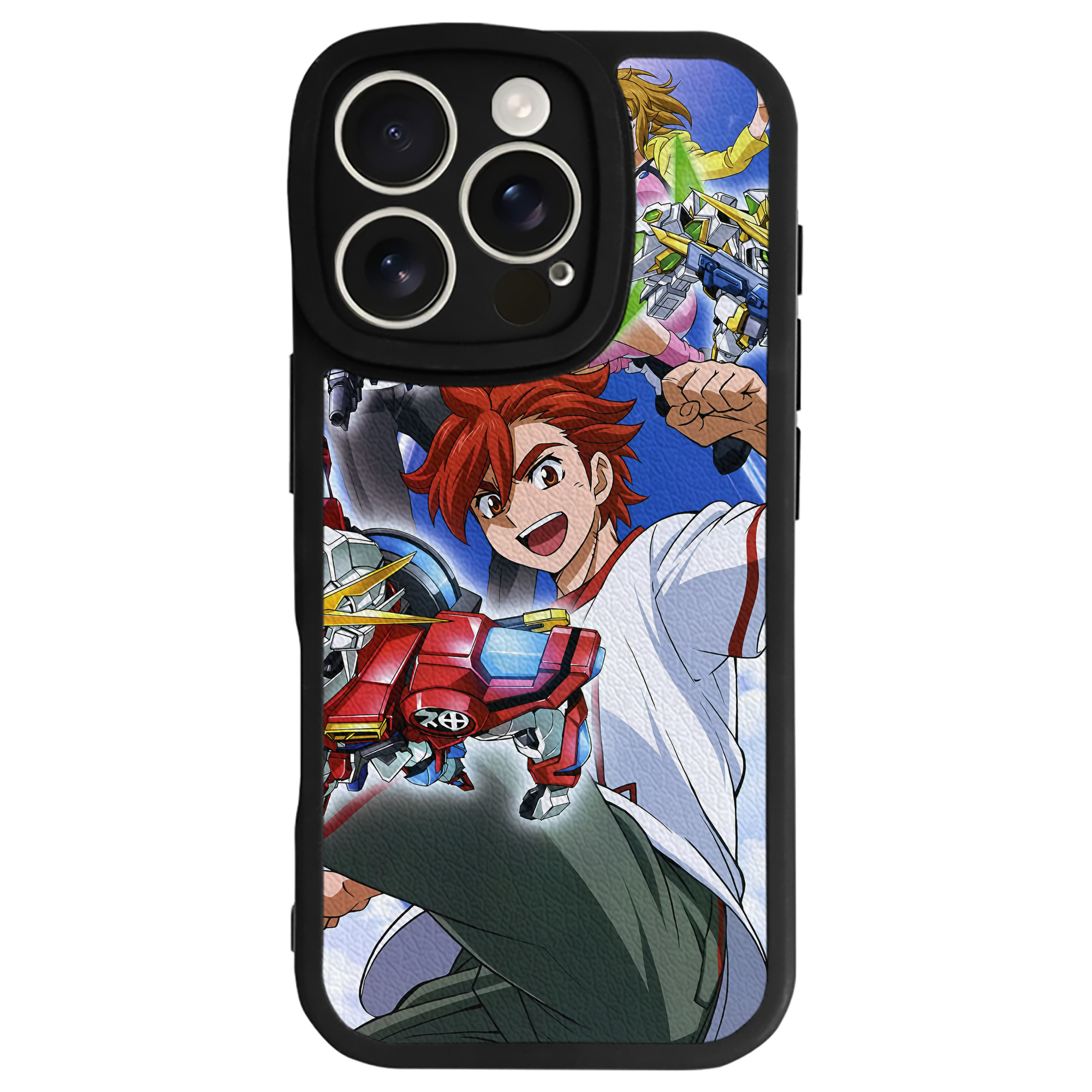 （画像用） 機動戦士ガンダム Mobile Suit Gundam 【iPhone 16シリーズ対応】シリコンスマホケース（レザー調） 材質：シリコン